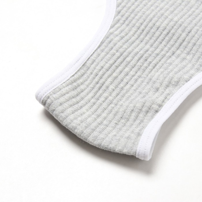 Комплект женский (топ, трусы) цвет серый, размер 42-44