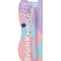 Ручка шариковая ErichKrause ErgoLine Stick&Grip Pastel, 0.5мм, первоклассника, блистер, синяя 108792