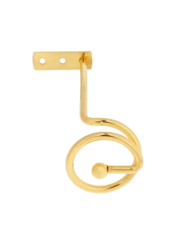 Крючок - держатель для штор на стену CAPPIO KS044, металлический, цвет золото, 2 шт