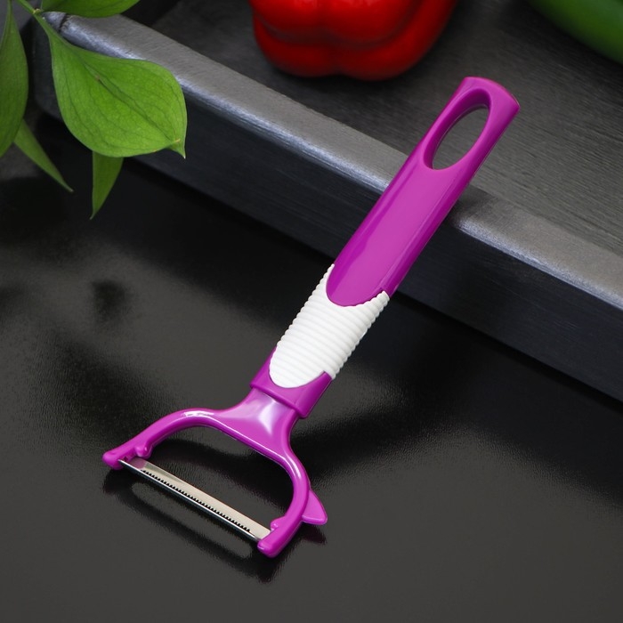 Овощечистка Доляна &laquo;Ритм&raquo;, 15 см, цвет МИКС