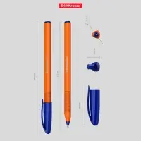 Ручка шариковая ErichKrause U-108 Orange Stick, узел 1.0 мм, чернила синие, супермягкое письмо, длина линии письма 1000 метров
