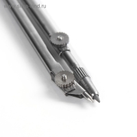 Циркуль металлический 110 мм, в пластиковом пенале, крышка - линейка, с грифелем, МИКС Циркуль металлический 110 мм, в пластиковом пенале, крышка - линейка, с грифелем, МИКС