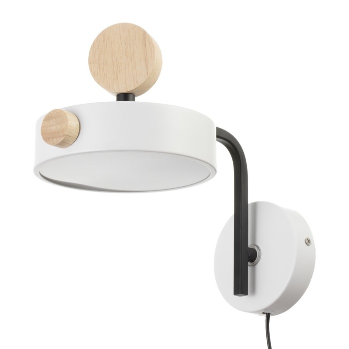 Бра с выключателем на проводе "Пиатти" LED 12Вт 4000К белый 15х26х16см