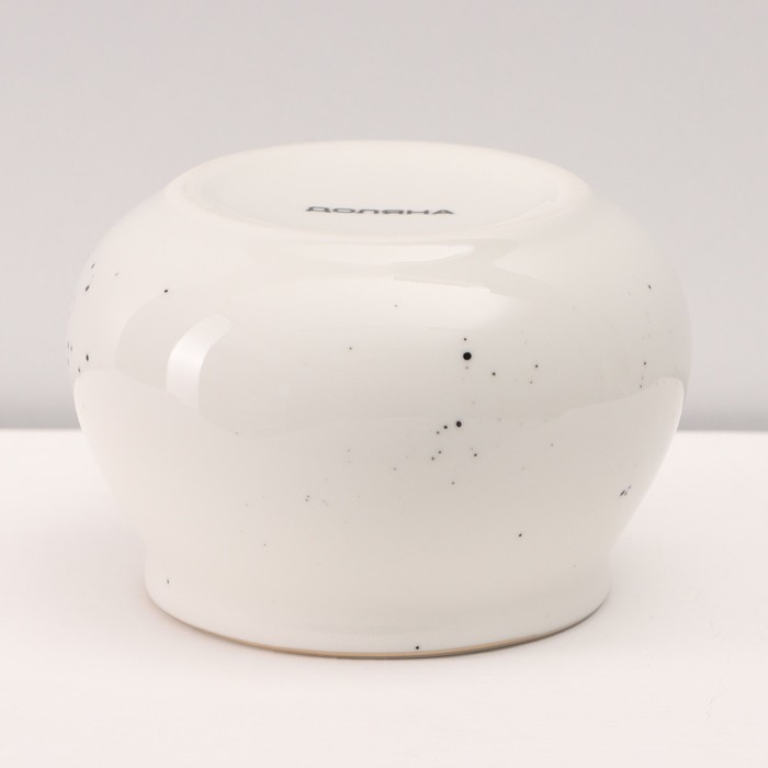 Сервиз фарфоровый чайный Доляна &laquo;Млечный путь&raquo;, 15 предметов: 6 чашек 220 мл, 6 блюдец d=13,5 см, молочник 300 мл, сахарница 350 мл, чайник 1000 мл, цвет белый