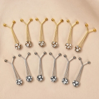 Зажим для платка &laquo;Хрусталь&raquo; шарик, цвет белый в серебре (неделимая фасовка 12 шт., цена за шт.)