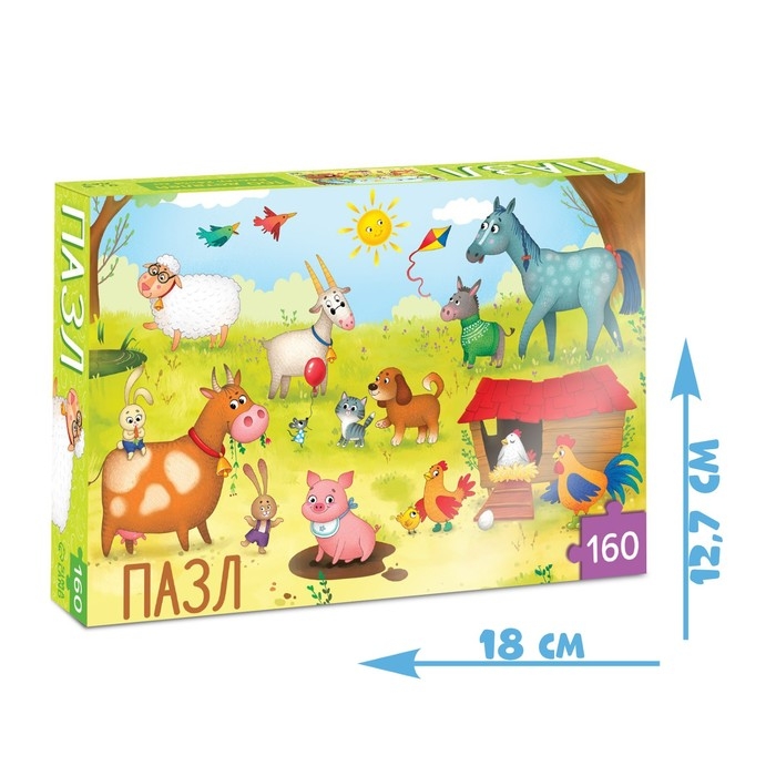 Пазл детский &laquo;На ферме&raquo;, 160 элементов