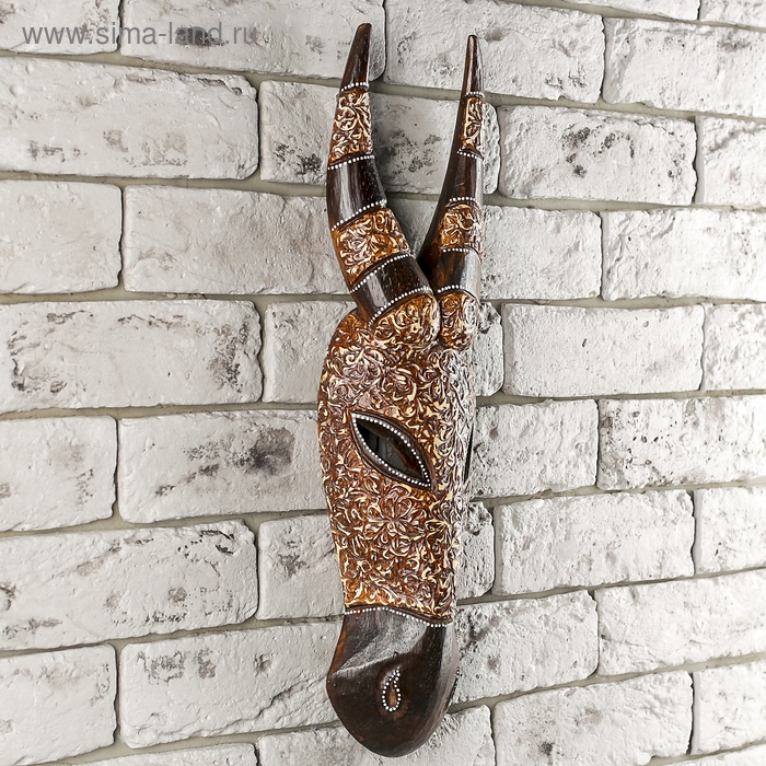 Маска дерево Маска дерево "Буйвол" 50х14х5 см