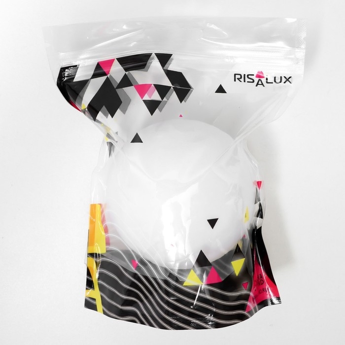 Ночник пластик "Луна белая маленькая" от бат 3LR44 в компл 7,5х7,5х7 см RISALUX