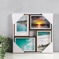 Фоторамка МДФ, стекло на 4 фото 10х15 "Тёмная ночь" 28,5х28,5х2,2 см