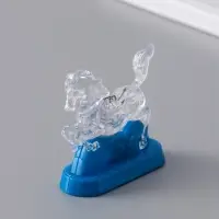 Фонарик брелок для ключей на кольце &laquo;Лошадь в горах&raquo;, мигает, 6.5&times;2.5&times;6.2 см, МИКС