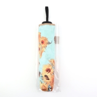 Зонт механический &laquo;Подсолнухи&raquo;, эпонж, 4 сложения, 8 спиц, R = 48/55 см, D = 110 см, цвет МИКС