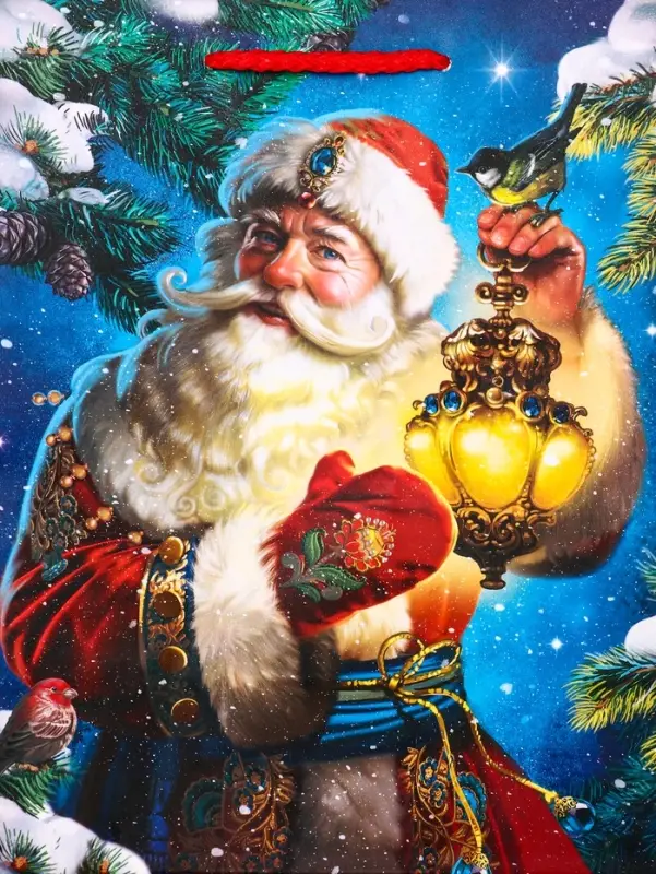 Пакет подарочный новогодний ламинированный, &laquo;Дед Мороз&raquo; , 18&times;10&times;22.3 см