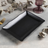 Блюдо &laquo;Чёрный Восток&raquo;, 25&times;17,2&times;3 см, цвет чёрный