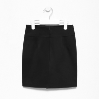 Юбка школьная для девочек, цвет чёрный, рост 140 см