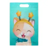 Пакет подарочный, с zip-lock застежкой, "Зимние котята", 15х22см.