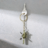 Брелок для ключей металлический &laquo;23 февраля&raquo;, вертолёт, 11 х 2,5 см