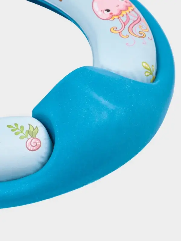 Сиденье для унитаза детское с ручками "Морская жизнь"