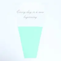 Пакет для цветов &laquo;Every day is a new beginning&raquo;, мятный, 30 х 10 х 45 см