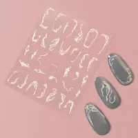 Наклейки для ногтей &laquo;Вуаль&raquo;, белые