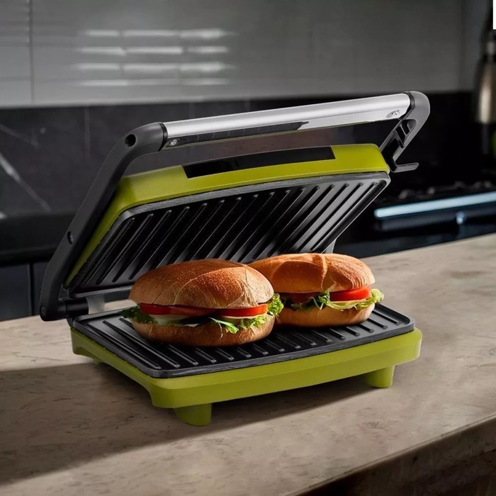 Сэндвичница Kitfort KT-3626, 750 Вт, антипригарное покрытие, зелёная Сэндвичница Kitfort KT-3626, 750 Вт, антипригарное покрытие, зелёная