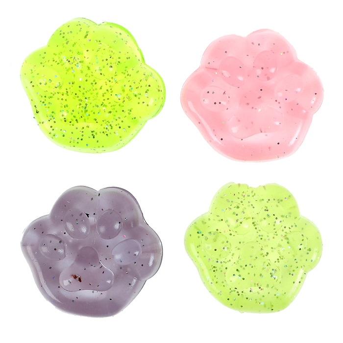 Липучка &laquo;Лапки&raquo;, цвета МИКС, на блистере