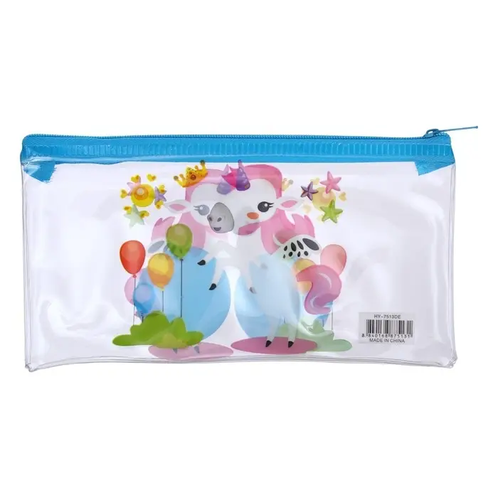 Пенал на молнии "Единорожки", МИКС