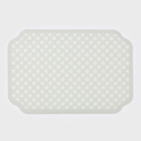 Коврик "Daisies" влаговпитывающий Доляна, 45х30 см, серый Коврик "Daisies" влаговпитывающий Доляна, 45х30 см, серый