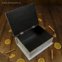 Шкатулка "Два сердца" 24х18х9 см, МДФ