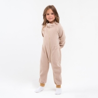 Комбинезон воротник-стойка, цвет бежевый, рост 86-92 см Комбинезон воротник-стойка, цвет бежевый, рост 86-92 см