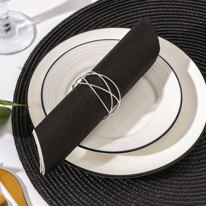 Кольцо для салфетки Universe, 5&times;5&times;2,5 см, цвет серебряный