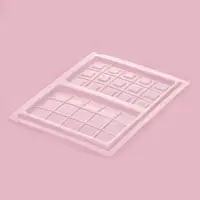 Форма для шоколада &laquo;Дольки&raquo;, пластик, 26.5&times;21&times;1 см, 2 ячейки 17.5&times;10.5, прозрачная