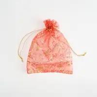 Мешочек подарочный органза &laquo;С Новым годом!&raquo;, 16 &times; 24 см