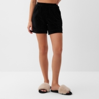 Шорты женские KAFTAN "Бархат" размер 40, черный Шорты женские KAFTAN "Бархат" размер 40, черный