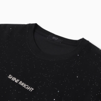 Футболка женская MIST Shine Bright, р.M, цв. черный Футболка женская MIST Shine Bright, р.M, цв. черный