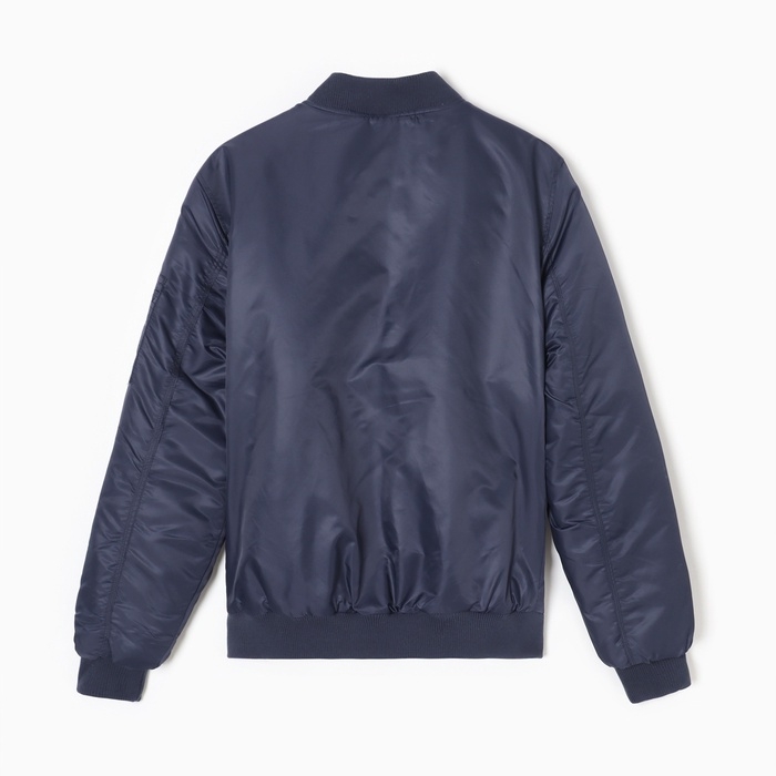 Бомбер мужской на молнии MIST, размер 52, синий Бомбер мужской на молнии MIST, размер 52, синий