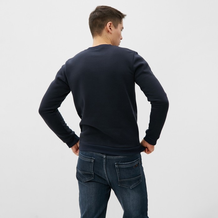 Свитшот мужской НАЧЁС, цвет синий, размер 52 Свитшот мужской НАЧЁС, цвет синий, размер 52