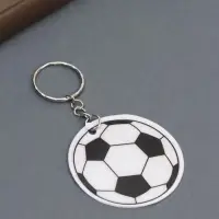 Светоотражающий брелок для ключей на кольце &laquo;Футбольный мяч&raquo;, пластик, 6&times;6 см
