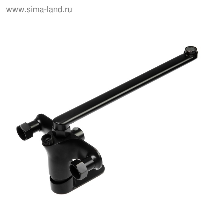 Смеситель для ванны AFLORN Смеситель для ванны AFLORN "Nancy", "черная бронза", плоск. излив 350мм, лейка 3 реж.D100мм