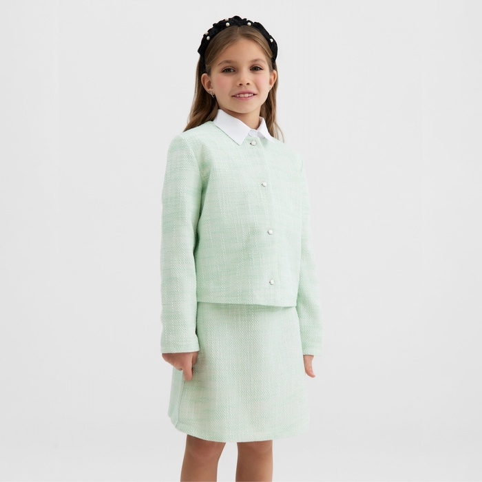 Жакет для девочки, MINAKU :Party Dress, цвет зеленый, рост 152 см Жакет для девочки, MINAKU :Party Dress, цвет зеленый, рост 152 см