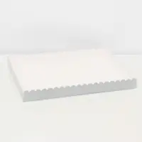 Коробка для печенья, серебряная, 23.5&times;30&times;3 см