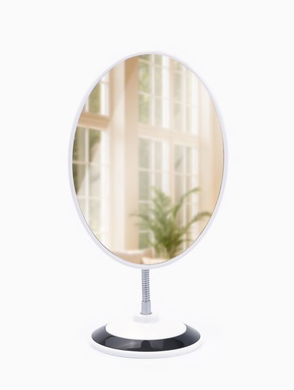 Зеркало настольное &laquo;Овал&raquo;, на гибкой ножке, зеркальная поверхность 15,2 &times; 18,7 см, цвет МИКС