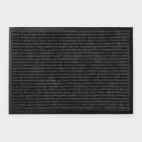 Коврик придверный влаговпитывающий, ребристый, &laquo;Стандарт&raquo;, 40&times;60 см, серый