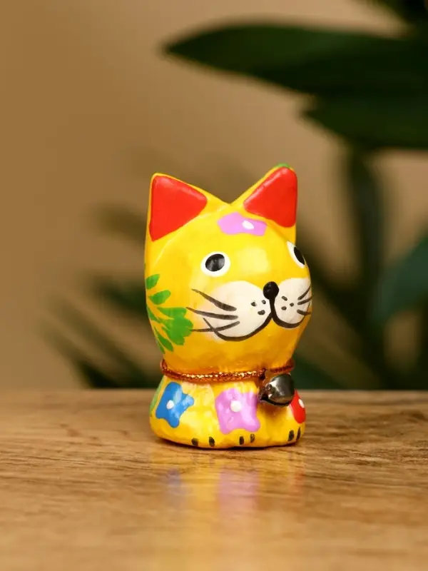 Набор сувенирный "Котята" дерево (5 штук), 4 см