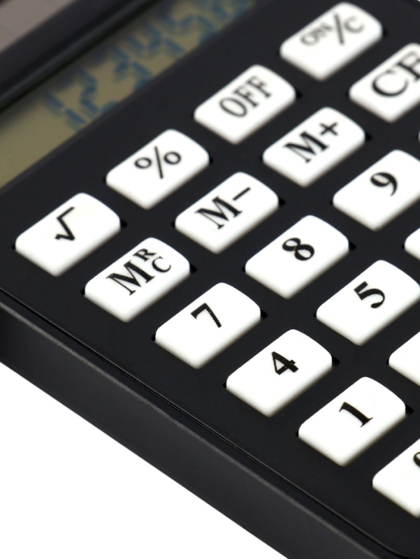 Калькулятор настольный "Домик", 08-разрядный, черный