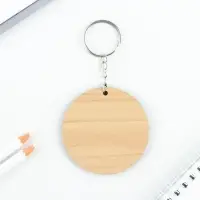 Брелок для ключей деревянный аниме &laquo;Девушка синяя&raquo; 5.8&times;5.8 см