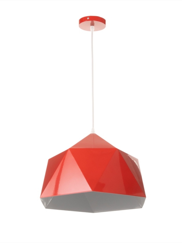 Светильник Edward 1х40Вт Е27 пр-1м красный 38х38х25см
