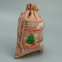Мешочек подарочный с термонаклейкой &laquo;Новогоднее письмо&raquo;, 16 х 24 см +/- 1.5 см