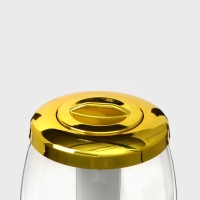 Башня пивная MonlinGold, 3 л, ёмкость для льда, подсветка, пластик, залотистый