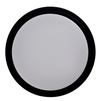 Светильник светодиодный, 24 Вт, IP54, 4000К, 220 В, круг, черный