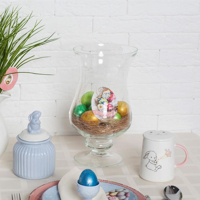 Ваза Ваза "Амфора" средняя 16х30см, 3,8л прозрачная